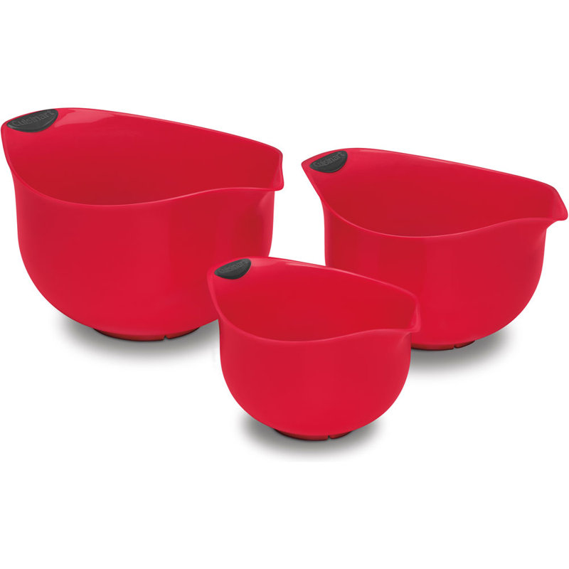 Cuisinart 3 Piece Plastic Mixing Bowls Set & Reviews Wayfair
